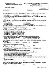 Đề thi thử THPT Quốc gia lần 2 môn Hóa học - Mã đề 134 - Năm học 2016-2017 - Trường THPT Nguyễn Đăng Đạo